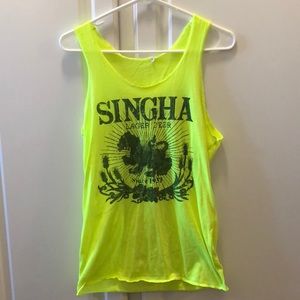 Neon Singha beer tank